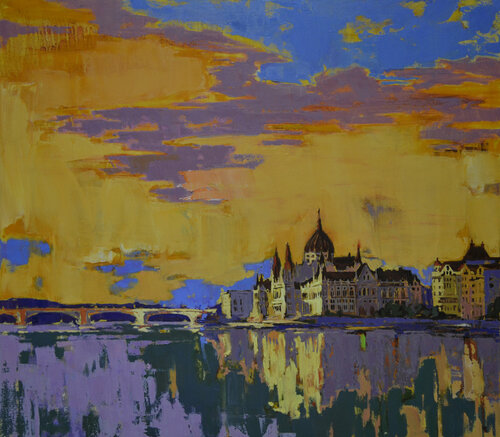 Budapest di Vira Hrabar, Pittura in vendita su Singulart