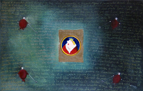 Tête en l'air van Bruno Aimetti, Schilderij te koop op Singulart