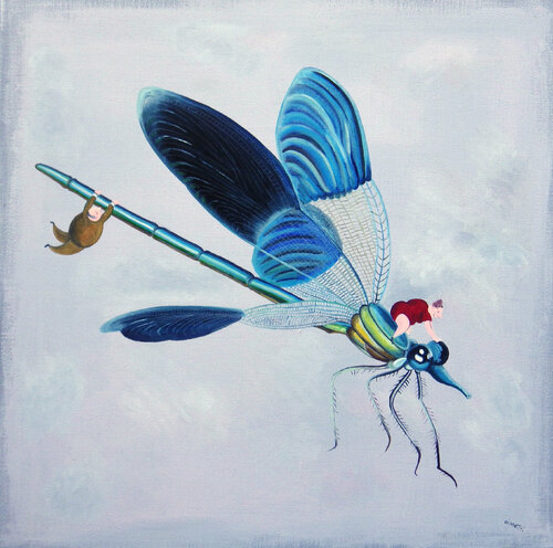 Libellula de Bruno Aimetti, Pintura a la venta en Singulart
