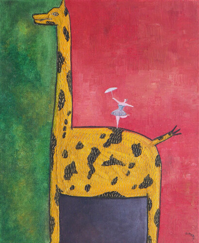 Ainsi font font les girafons de Bruno Aimetti, Pintura a la venta en Singulart