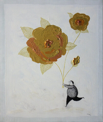 La rose d'or van Bruno Aimetti, Schilderij te koop op Singulart