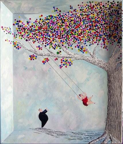 L'escarpolette de Bruno Aimetti, Pintura a la venta en Singulart