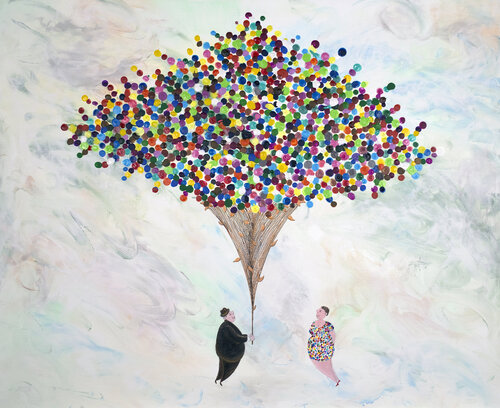 Le bouquet final van Bruno Aimetti, Schilderij te koop op Singulart