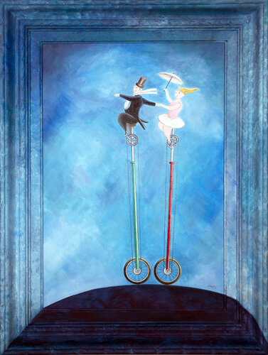 La Foire du Trône van Bruno Aimetti, Schilderij te koop op Singulart