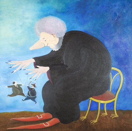 Baba Yaga di Bruno Aimetti, Pittura in vendita su Singulart
