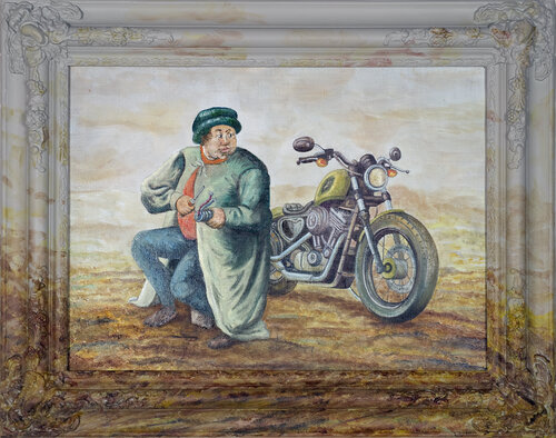 Route 66 di Bruno Aimetti, Pittura in vendita su Singulart