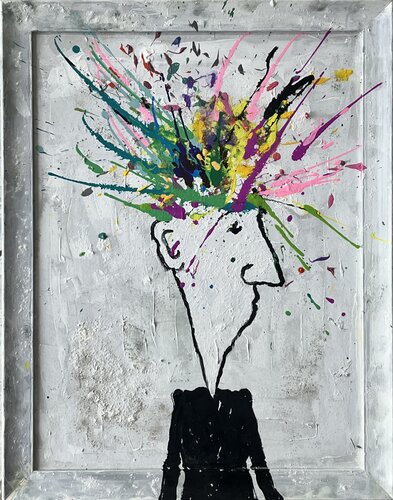 Gorgone van Bruno Aimetti, Schilderij te koop op Singulart