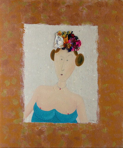 La dame aux camélias de Bruno Aimetti, Pintura a la venta en Singulart