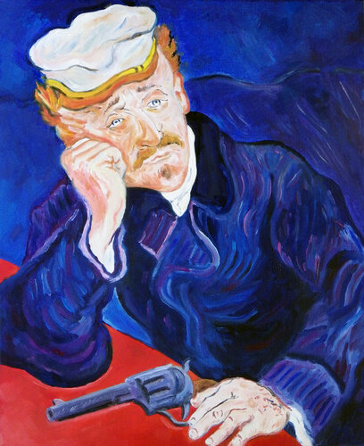 Le portrait du docteur Gâchette de Bruno Aimetti, Pintura a la venta en Singulart