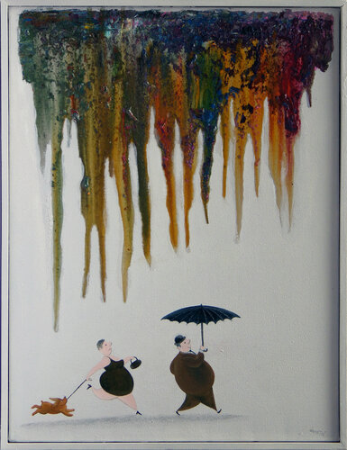 Le réchauffement climatique di Bruno Aimetti, Pittura in vendita su Singulart