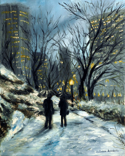 Central Park, To Love Again par Ruslana Levandovska, Peinture en vente sur Singulart