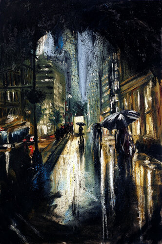 Urban Streets of New York di Ruslana Levandovska, Pittura in vendita su Singulart