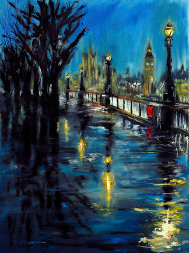London, Evening Promise von Ruslana Levandovska, Malerei kaufen auf Singulart