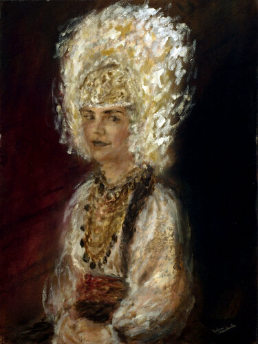 The Ukrainian Girl II - a study von Ruslana Levandovska, Malerei kaufen auf Singulart