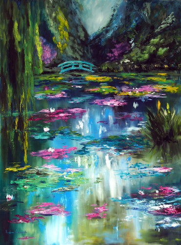 Monet Japanese Garden, Giverny von Ruslana Levandovska, Malerei kaufen auf Singulart