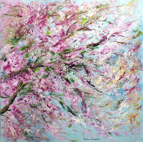 Cherry blossoms - spring is here! von Ruslana Levandovska, Malerei kaufen auf Singulart