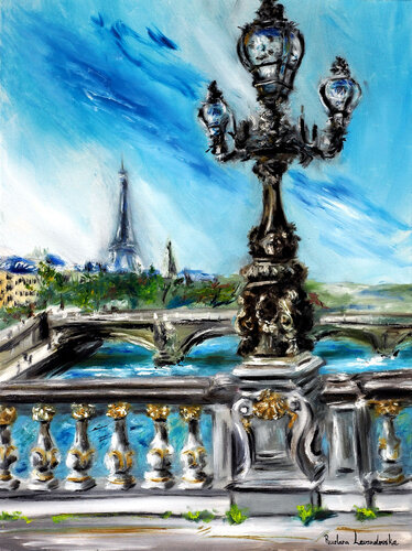 The Pont Alexandre III, Paris von Ruslana Levandovska, Malerei kaufen auf Singulart