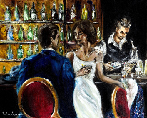 Mysteries of the Night van Ruslana Levandovska, Schilderij te koop op Singulart