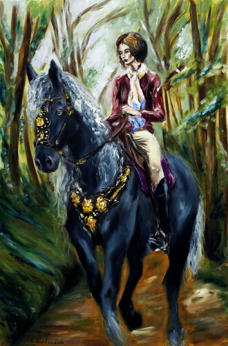 A Stroll in the Woods de Ruslana Levandovska, Pintura a la venta en Singulart