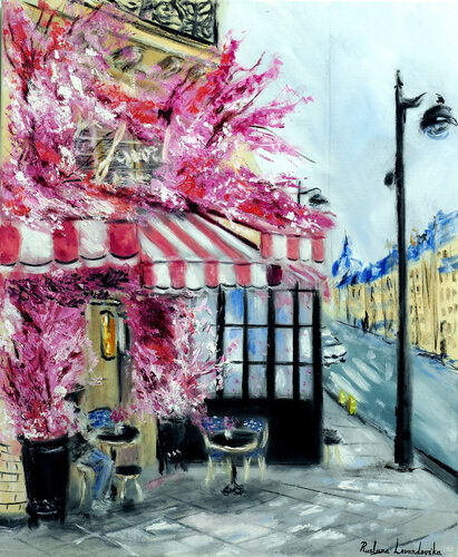 La Favorite, Paris van Ruslana Levandovska, Schilderij te koop op Singulart