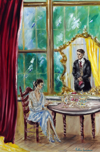 Afternoon Tea by Ruslana Levandovska, 회화 for Sale on Singulart