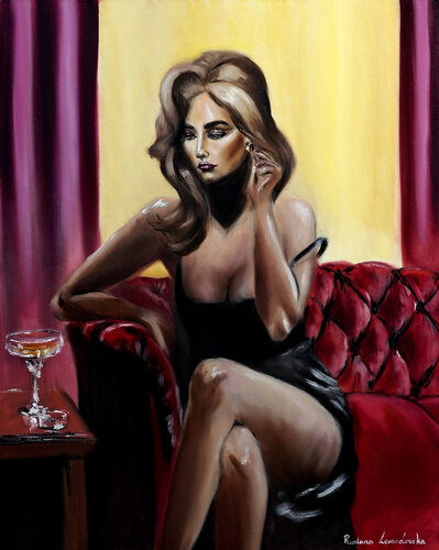 Gilded Grace van Ruslana Levandovska, Schilderij te koop op Singulart
