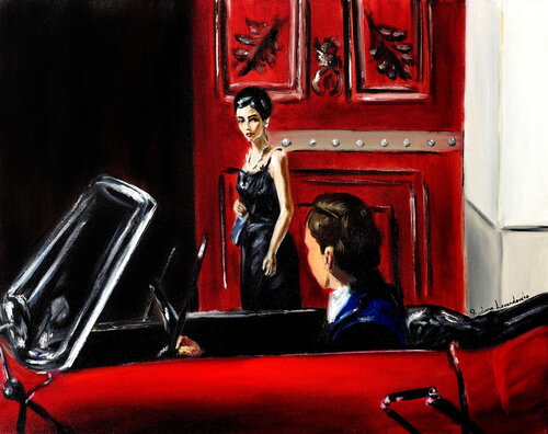 Unexpected Encounter van Ruslana Levandovska, Schilderij te koop op Singulart