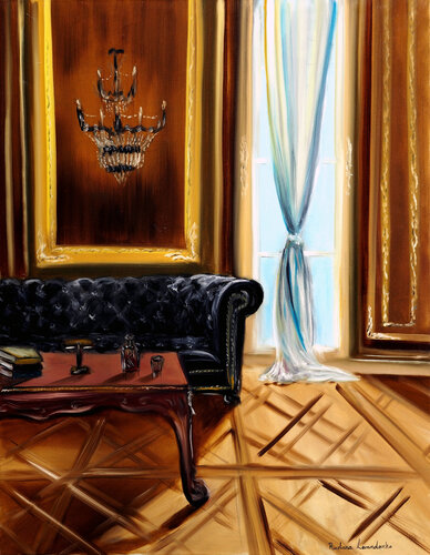 Whiskey & Shadows by Ruslana Levandovska, Painting for Sale on Singulart