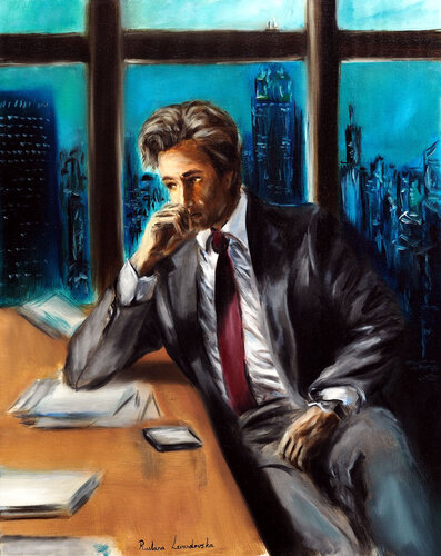 Late Night III par Ruslana Levandovska, Peinture en vente sur Singulart