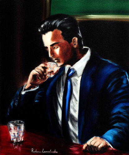 Gentleman's Repose van Ruslana Levandovska, Schilderij te koop op Singulart