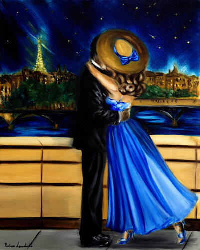 Parisian Rendez Vous van Ruslana Levandovska, Schilderij te koop op Singulart