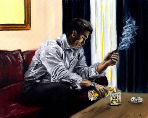 A Gentleman's Escape de Ruslana Levandovska, Pintura a la venta en Singulart