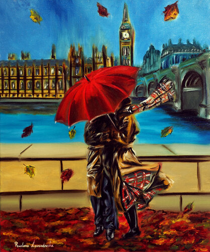 London Embrace von Ruslana Levandovska, Malerei kaufen auf Singulart