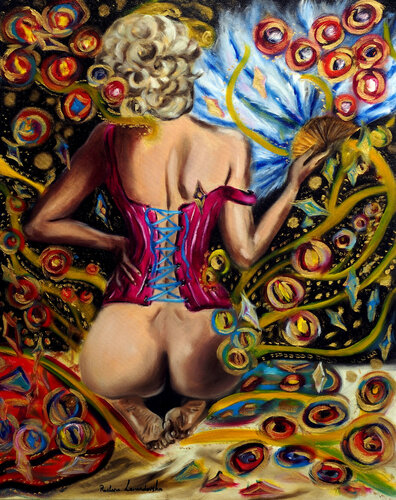 Feathers van Ruslana Levandovska, Schilderij te koop op Singulart