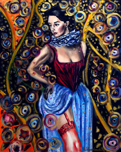 Carnival Tudor Girl van Ruslana Levandovska, Schilderij te koop op Singulart