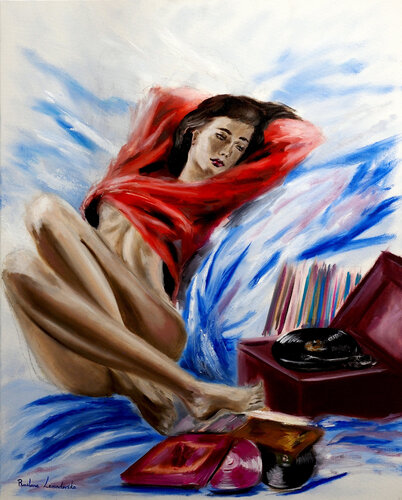 Melody of a Memory by Ruslana Levandovska, Painting for Sale on Singulart