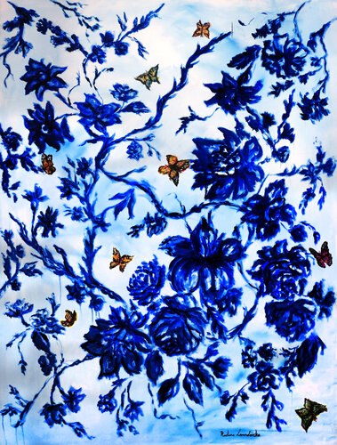 The Blue Garden de Ruslana Levandovska, Pintura a la venta en Singulart