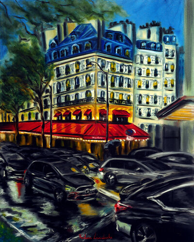 Evening Rush in Paris von Ruslana Levandovska, Malerei kaufen auf Singulart
