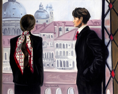 When Venice Dreamed of Love di Ruslana Levandovska, Pittura in vendita su Singulart