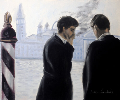 The Gentlemen of Venice by Ruslana Levandovska, Painting for Sale on Singulart