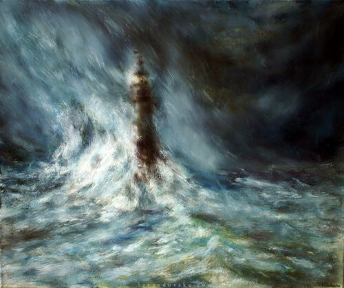 Storm at Sea by Ruslana Levandovska, Painting for Sale on Singulart