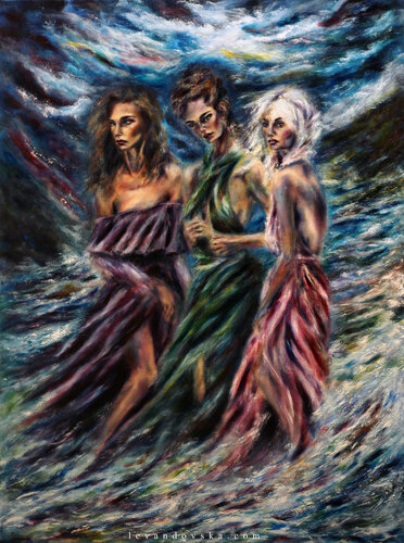 The Three Graces de Ruslana Levandovska, Pintura a la venta en Singulart