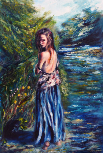 Nature's Flirtation di Ruslana Levandovska, Pittura in vendita su Singulart