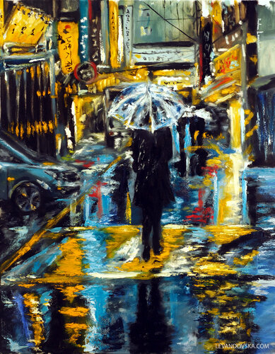 Under the Umbrella - a study von Ruslana Levandovska, Malerei kaufen auf Singulart
