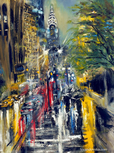 New York City Chrysler Building di Ruslana Levandovska, Pittura in vendita su Singulart