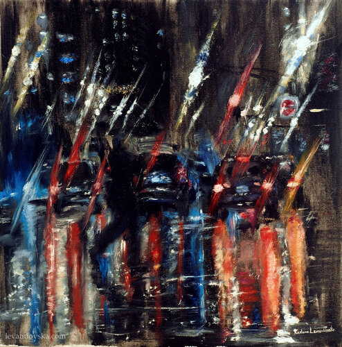 New York City Crossing - a study di Ruslana Levandovska, Pittura in vendita su Singulart