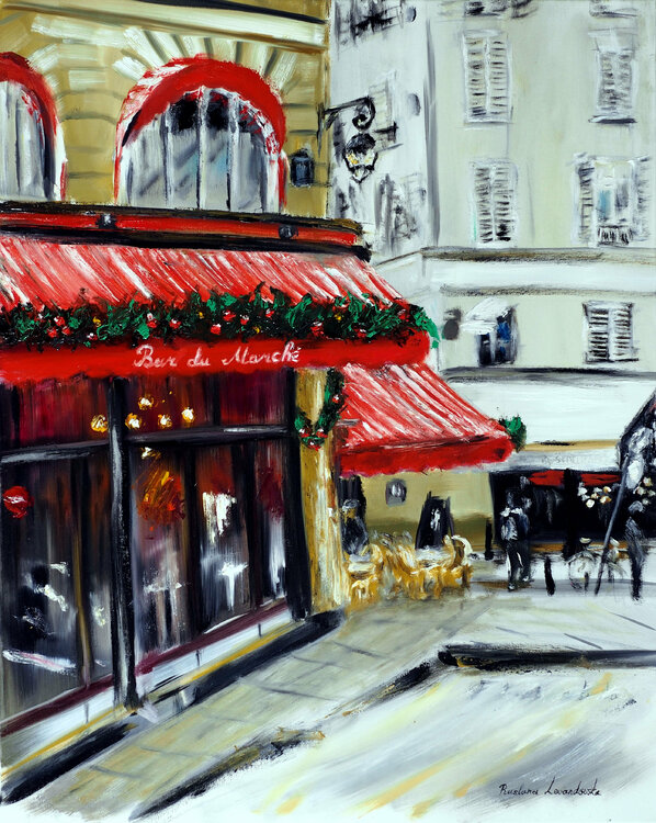 Christmas at Bar Marche, Paris Ruslana Levandovska