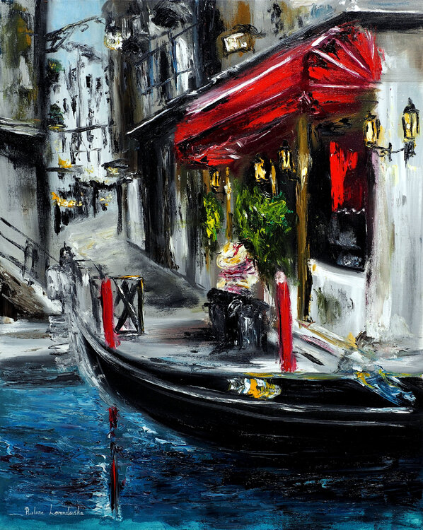 Gondolier in Venice Ruslana Levandovska