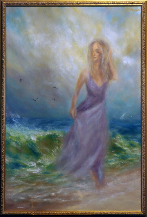 Stormy Tides - a study, framed Ruslana Levandovska