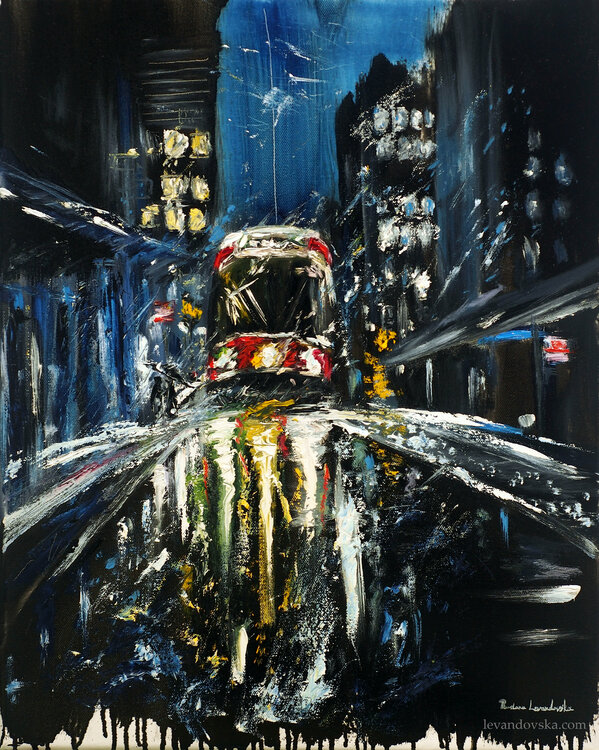 Red Streetcar of Toronto - a study Ruslana Levandovska